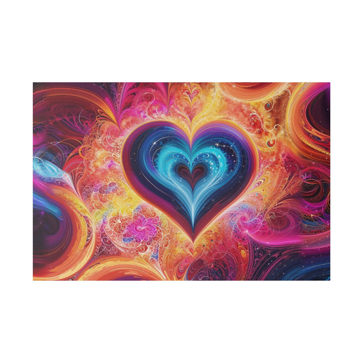 Cosmic Heart Nebula - Matte Canvas - Canvas - g(0D·IO) - 48″ x 32″ (Horizontal) - 0.75'' -