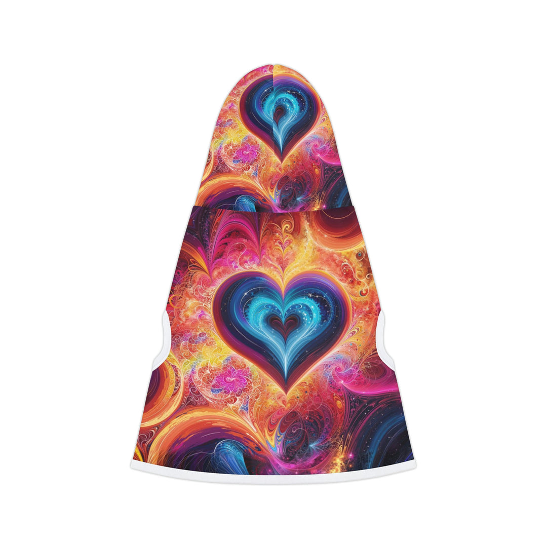 Cosmic Heart Nebula - Pet Hoodie - Pets - g(0D·IO) - XXS - Black Rib -