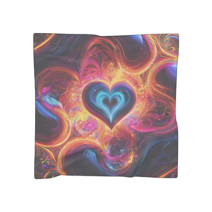 Cosmic Heart Nebula - Poly Scarf - Accessories - g(0D·IO) - Poly voile - 50" × 50" -