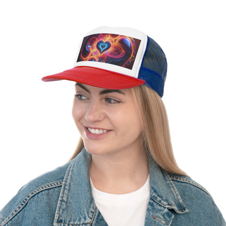 Cosmic Heart Nebula - Trucker Hat - Hats - g(0D·IO) - Pink - One size -