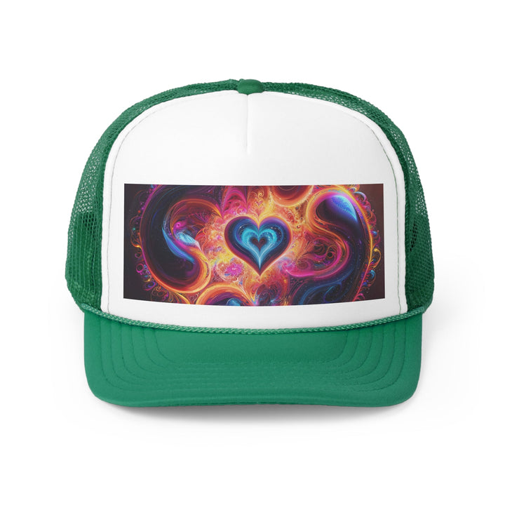 Cosmic Heart Nebula - Trucker Hat - Hats - g(0D·IO) - Green - One size -