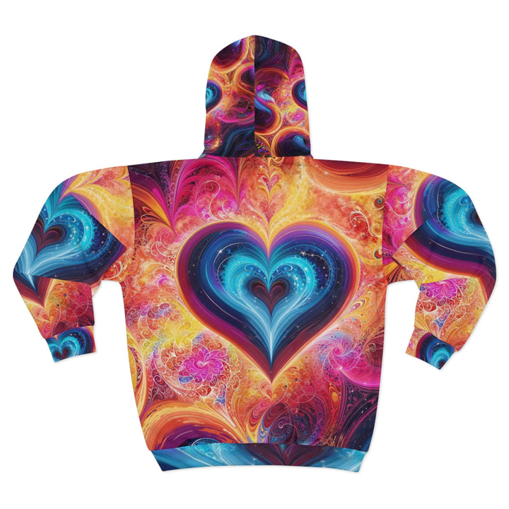 Cosmic Heart Nebula - Unisex Zip Hoodie - All Over Prints - g(0D·IO) - XS - -