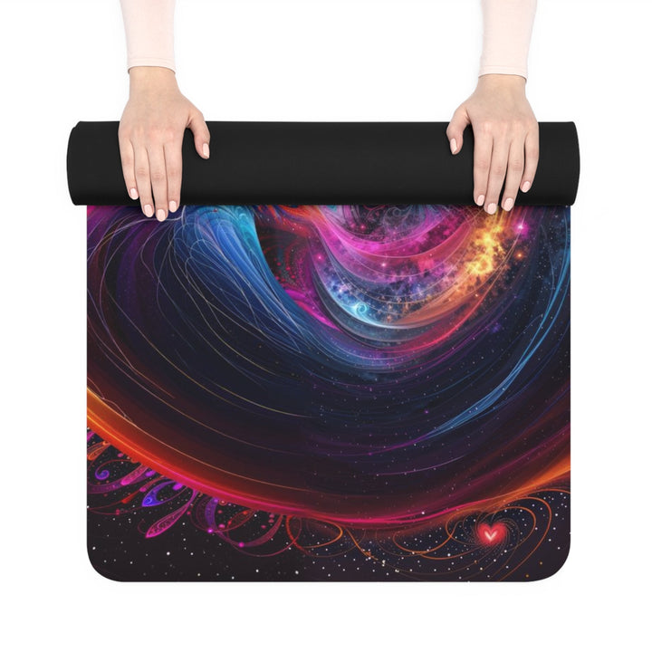 Cosmic Heart Nebula - Yoga Mat - Home Decor - g(0D·IO) - 24” x 68” - -