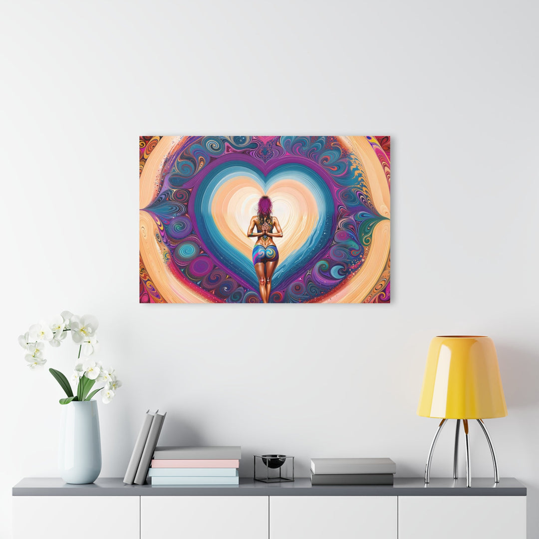 Cosmic Heart Vortex - Acrylic Prints (French Cleat Hanging) - Home Decor - g(0D·IO) - 24" x 36" (Vertical) - 0.25'' -