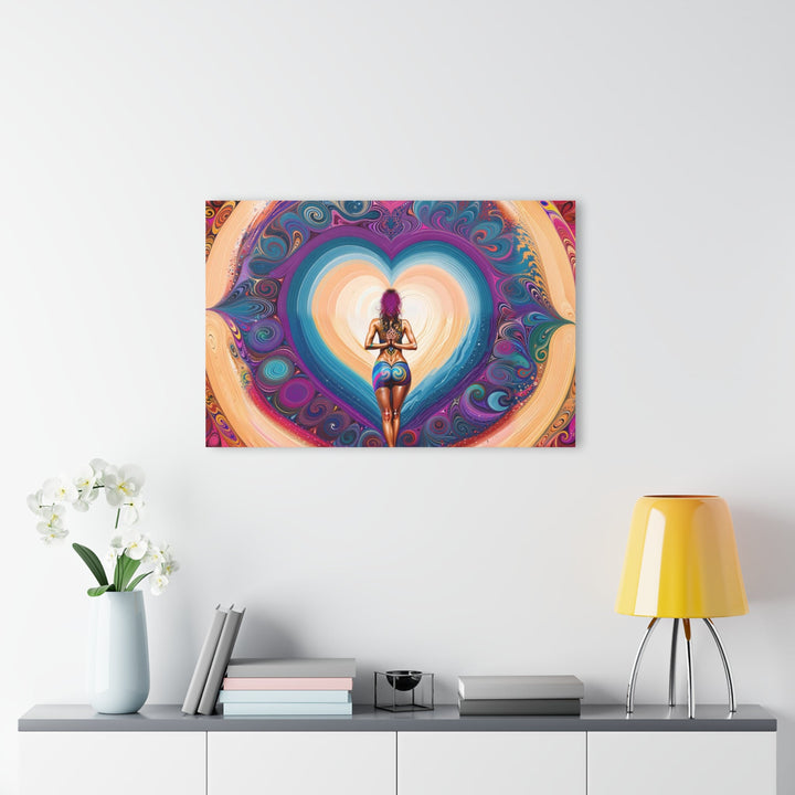 Cosmic Heart Vortex - Acrylic Prints (French Cleat Hanging) - Home Decor - g(0D·IO) - 24" x 36" (Vertical) - 0.25'' -