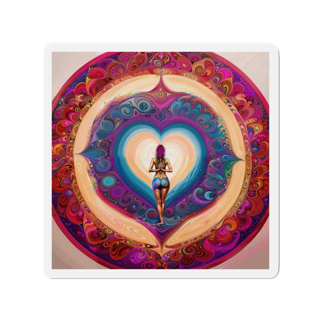 Cosmic Heart Vortex - Die-cut Magnet - Home Decor - g(0D·IO) - 2" x 2" - Die-Cut - 1 pc