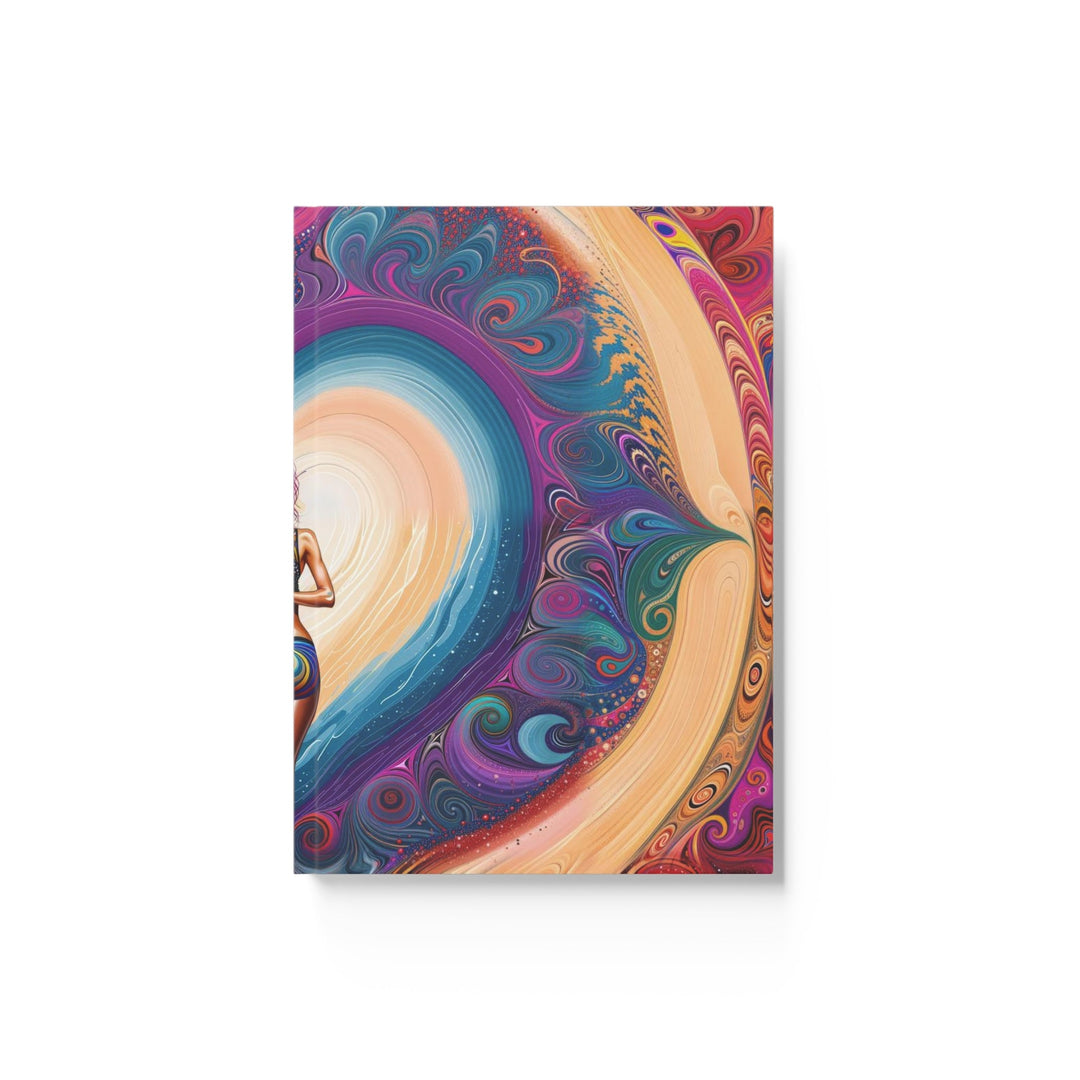 Cosmic Heart Vortex - Hard Backed Journal - Paper products - g(0D·IO) - Ruled line - A5 - White