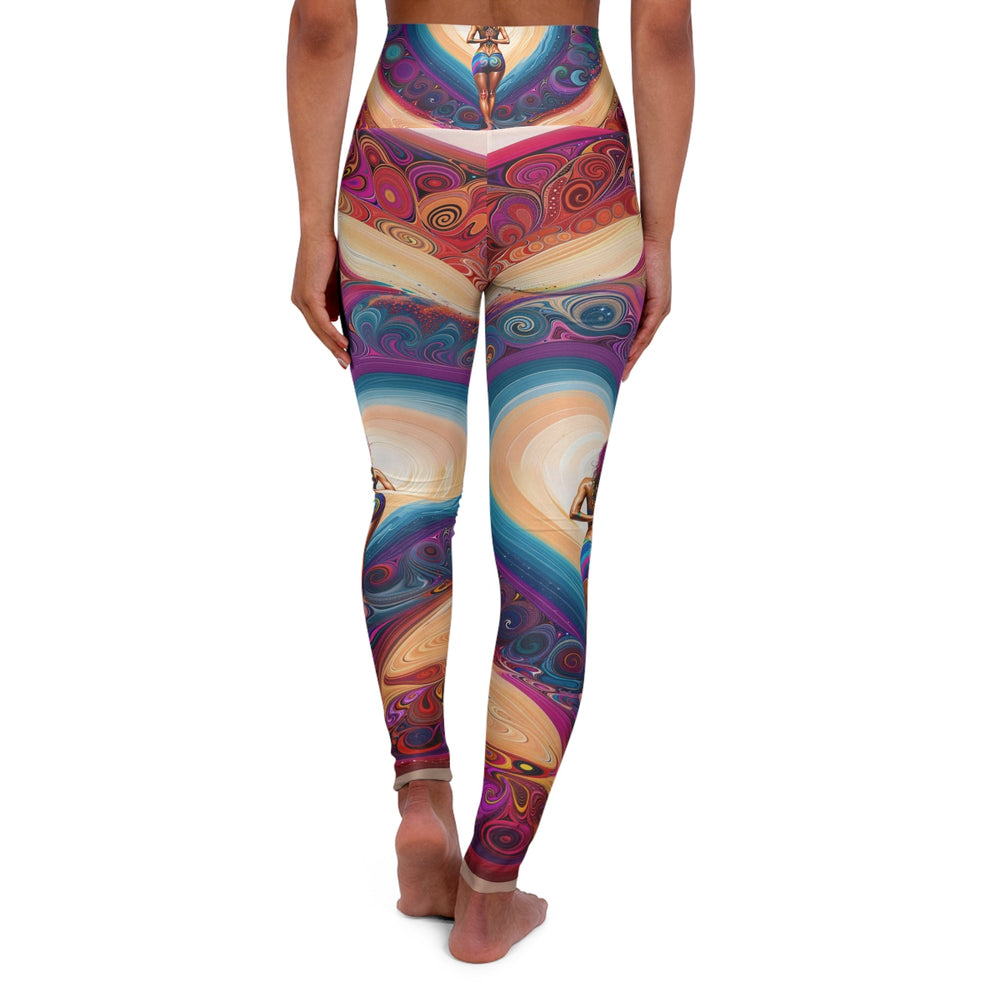 Cosmic Heart Vortex - High Waisted AOP Yoga Leggings - All Over Prints - g(0D·IO) - XS - -