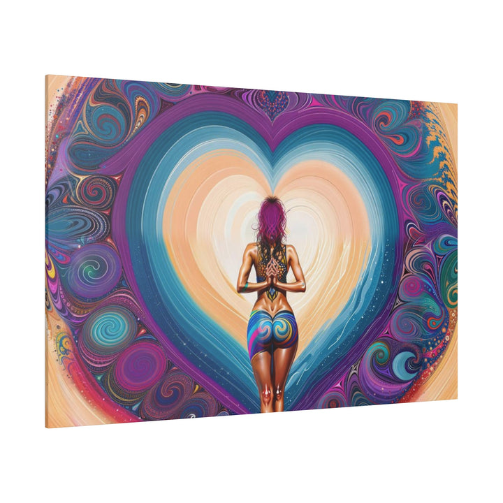 Cosmic Heart Vortex - Matte Canvas - Canvas - g(0D·IO) - 32" x 32" (Square) - 0.75'' -