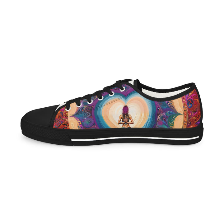 Cosmic Heart Vortex - Men's Lowtop Sneakers - Shoes - g(0D·IO) - US 5 - Black sole -