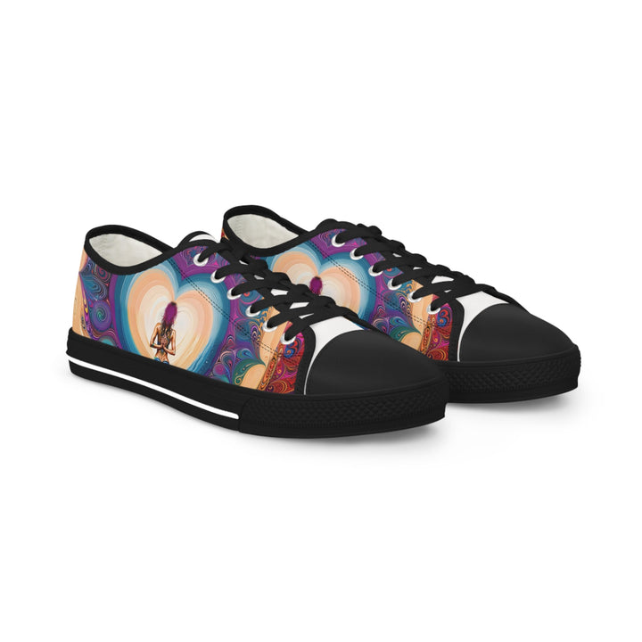 Cosmic Heart Vortex - Men's Lowtop Sneakers - Shoes - g(0D·IO) - US 5 - Black sole -