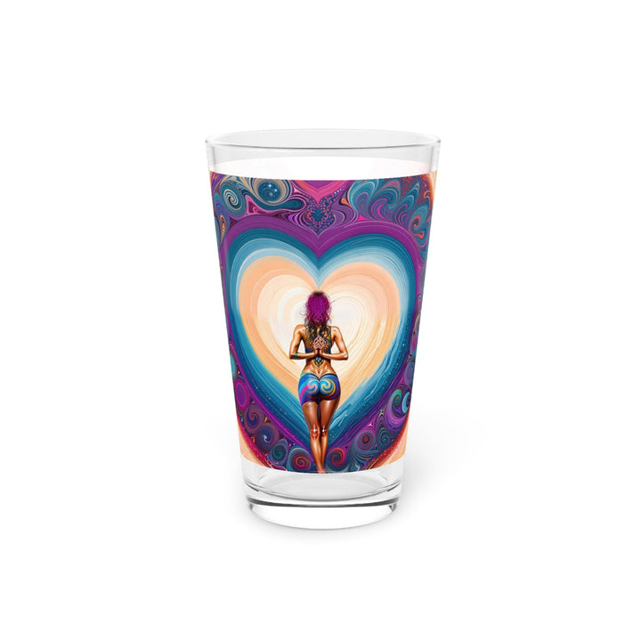 Cosmic Heart Vortex - Pint Glass - Mug - g(0D·IO) - 16oz - -