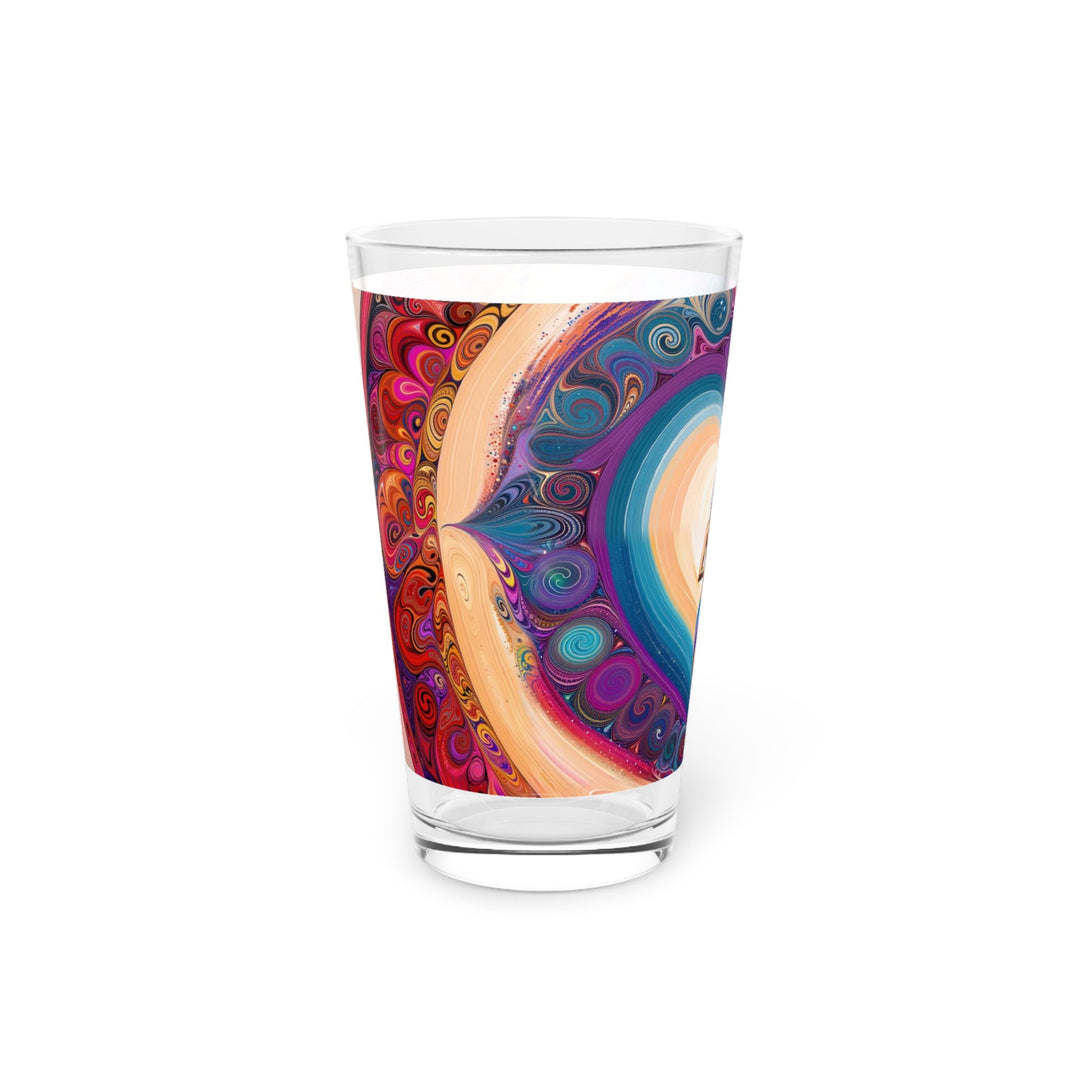 Cosmic Heart Vortex - Pint Glass - Mug - g(0D·IO) - 16oz - -