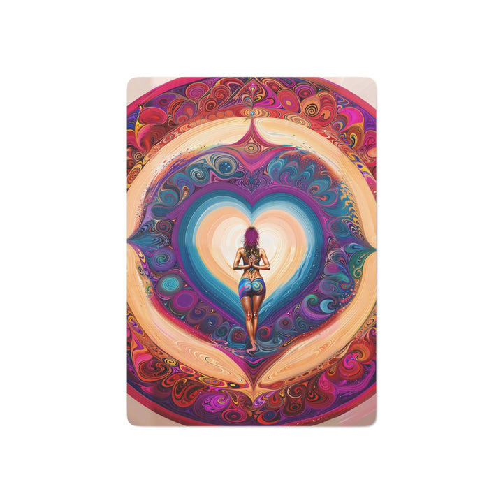 Cosmic Heart Vortex - Poker Cards - Paper products - g(0D·IO) - 2.47" x 3.47" - White - Semi Glossy