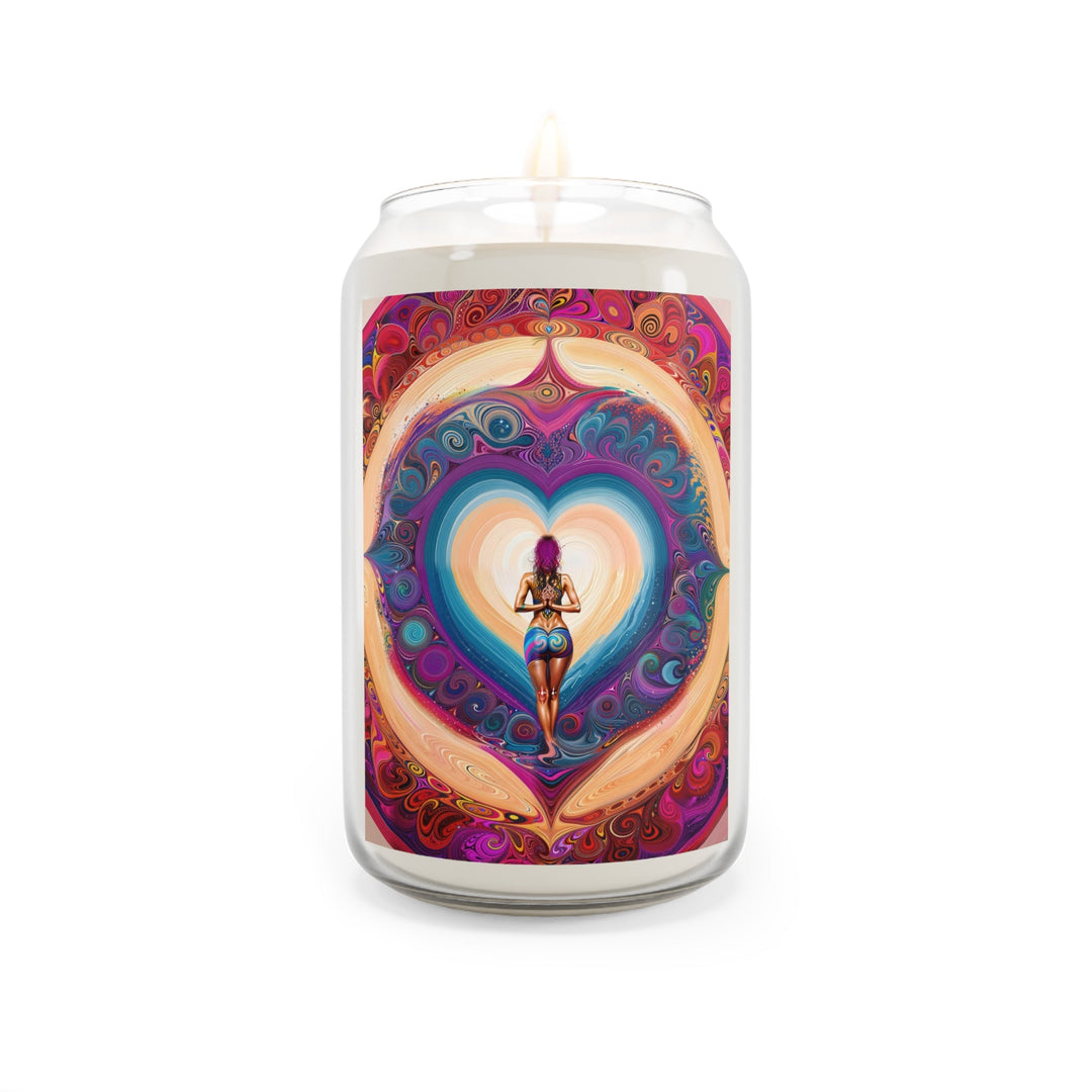 Cosmic Heart Vortex - Scented Candle - Home Decor - g(0D·IO) - Comfort Spice - 13.75oz -