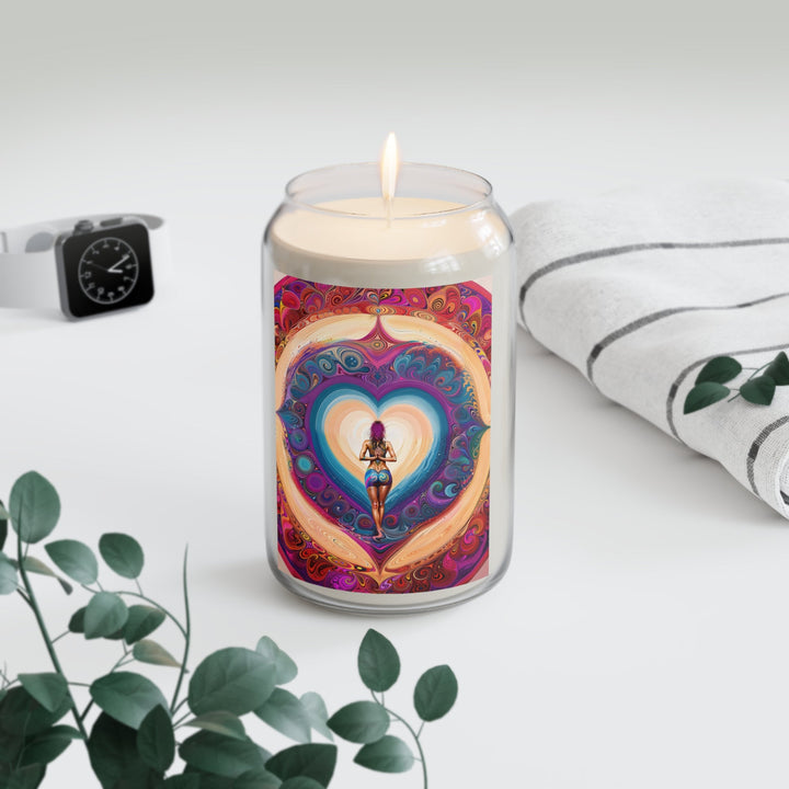 Cosmic Heart Vortex - Scented Candle - Home Decor - g(0D·IO) - Vanilla Bean - 13.75oz -