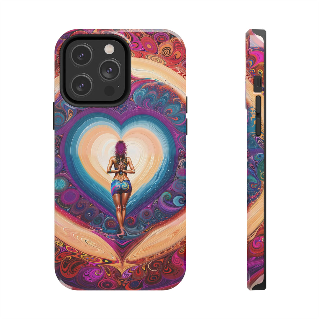 Cosmic Heart Vortex - Tough Phone Case - Phone Case - g(0D·IO) - iPhone 14 Pro Max - -