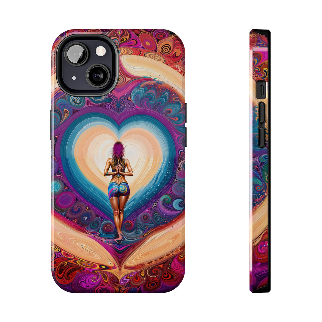 Cosmic Heart Vortex - Tough Phone Case - Phone Case - g(0D·IO) - iPhone 13 - -