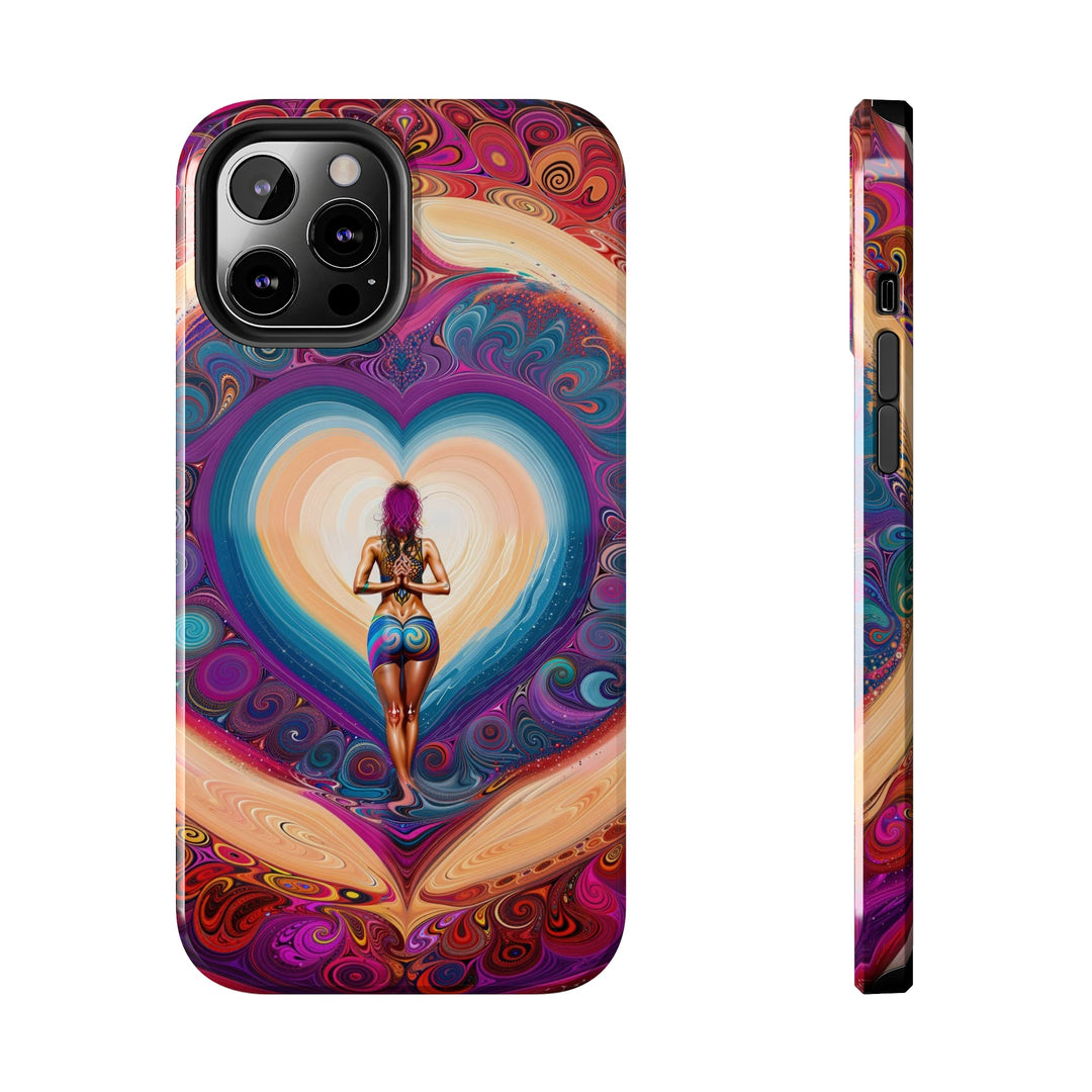 Cosmic Heart Vortex - Tough Phone Case - Phone Case - g(0D·IO) - iPhone 12 Pro Max - -