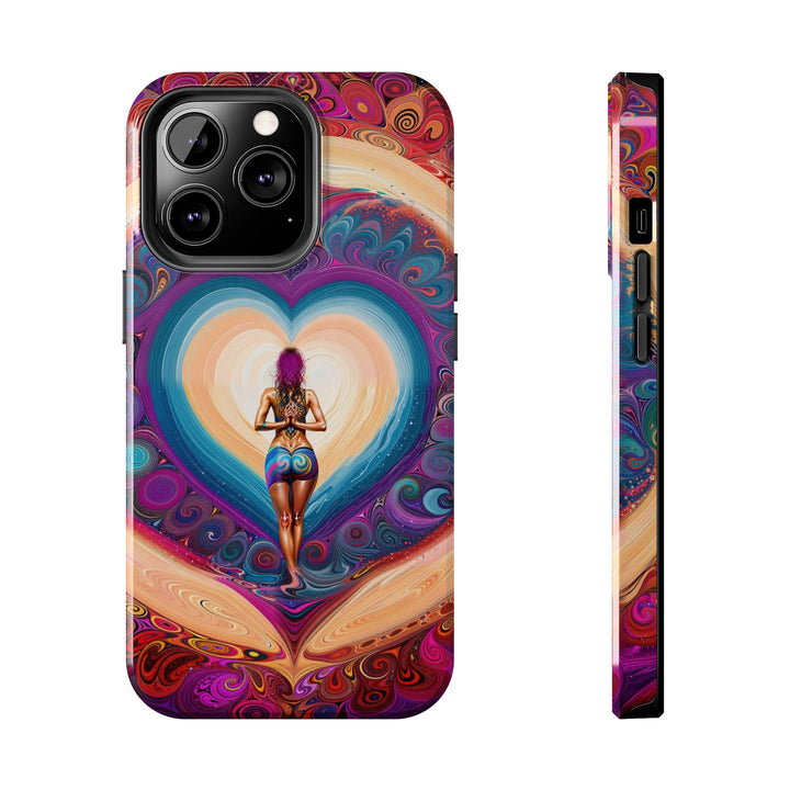 Cosmic Heart Vortex - Tough Phone Case - Phone Case - g(0D·IO) - iPhone 13 Pro - -