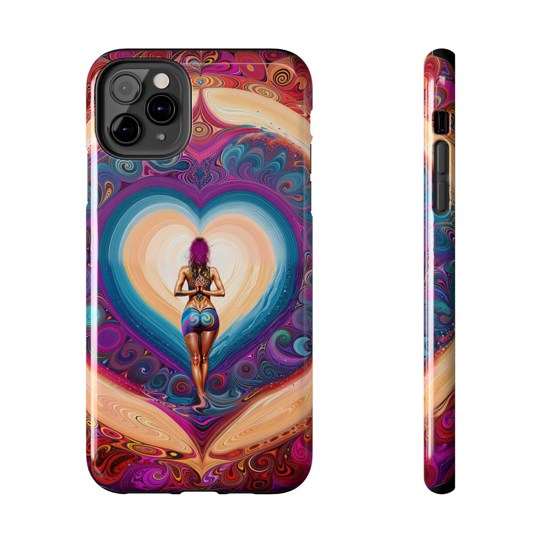 Cosmic Heart Vortex - Tough Phone Case - Phone Case - g(0D·IO) - iPhone 11 Pro Max - -