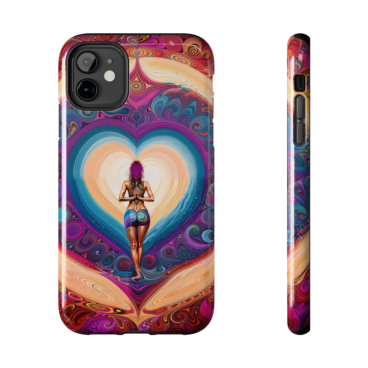 Cosmic Heart Vortex - Tough Phone Case - Phone Case - g(0D·IO) - iPhone 11 - -