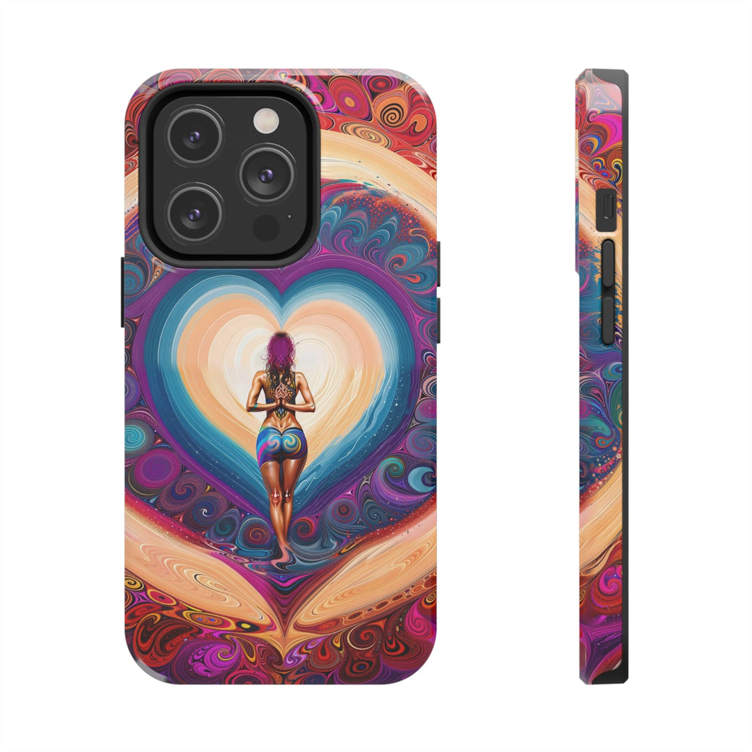 Cosmic Heart Vortex - Tough Phone Case - Phone Case - g(0D·IO) - iPhone 14 Pro - -