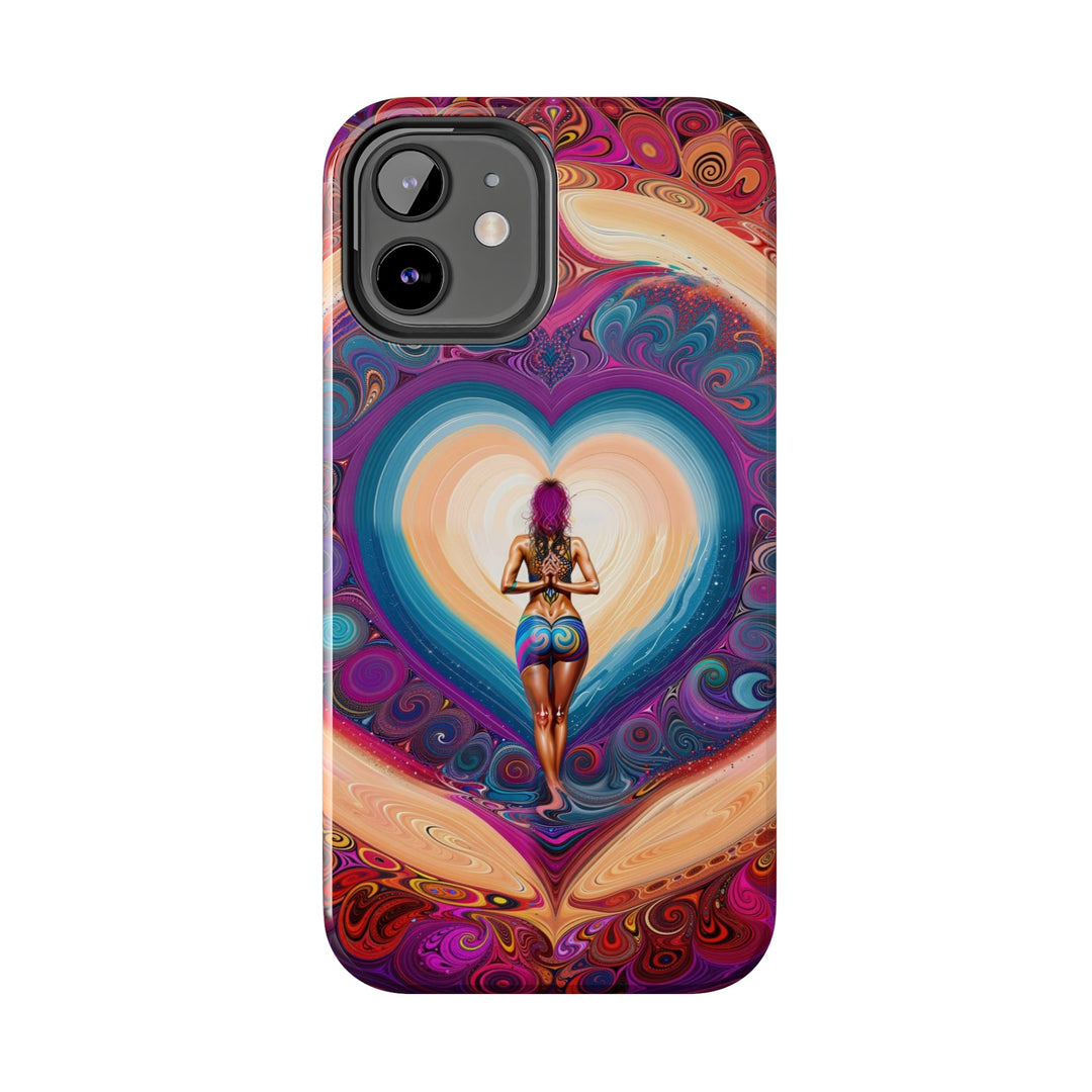 Cosmic Heart Vortex - Tough Phone Case - Phone Case - g(0D·IO) - iPhone 13 Mini - -