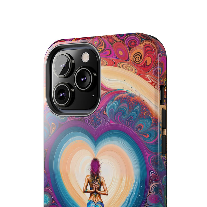 Cosmic Heart Vortex - Tough Phone Case - Phone Case - g(0D·IO) - iPhone 13 Mini - -