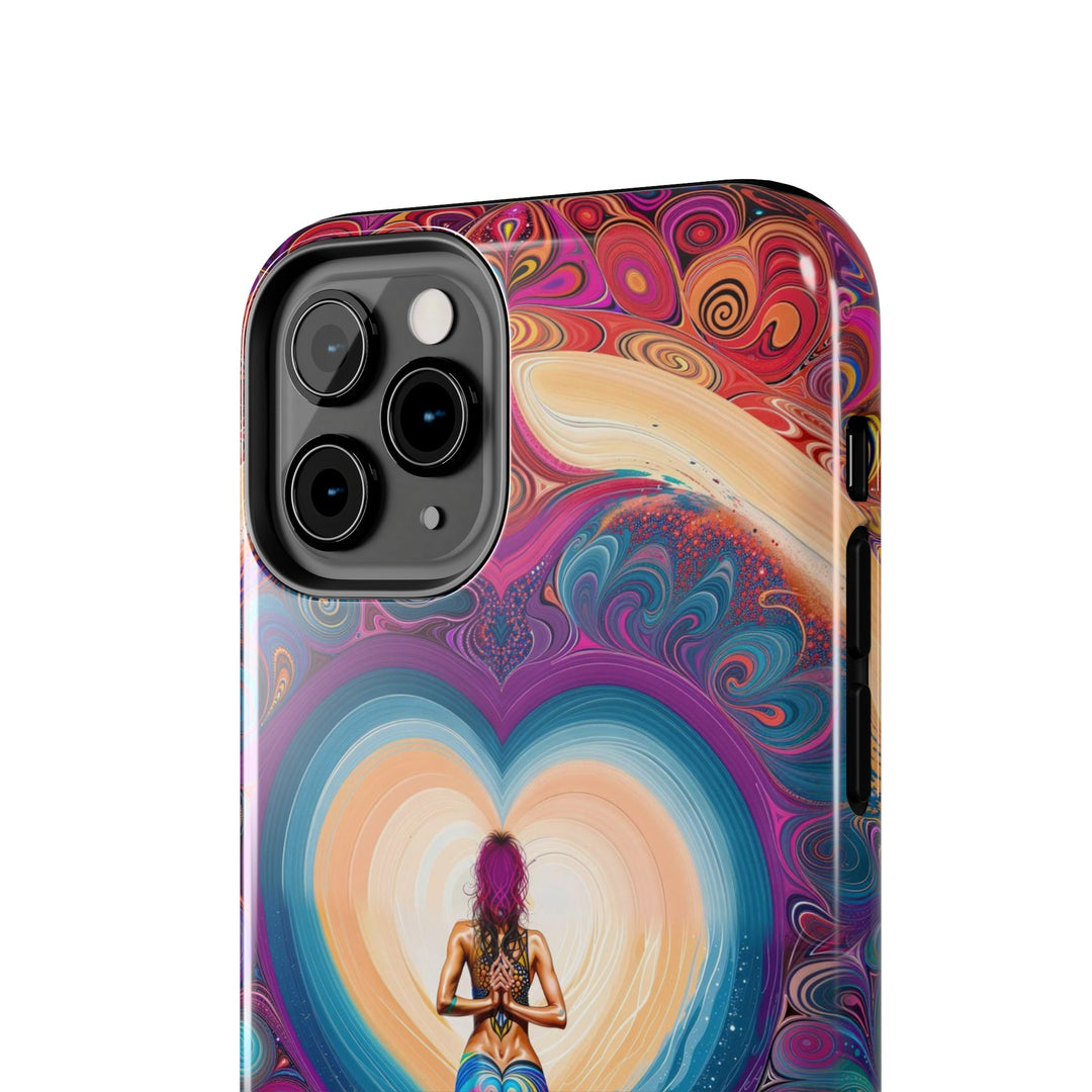 Cosmic Heart Vortex - Tough Phone Case - Phone Case - g(0D·IO) - iPhone 13 Mini - -