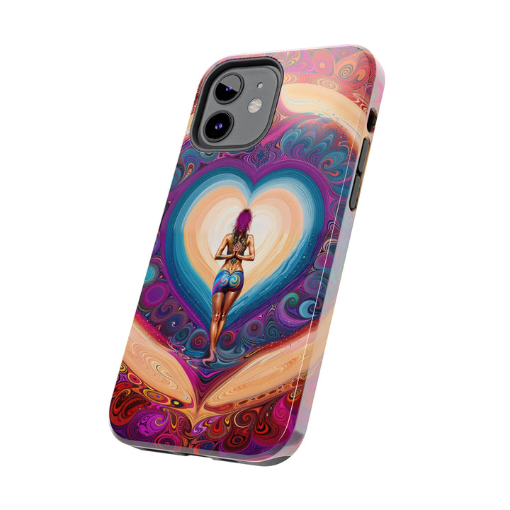 Cosmic Heart Vortex - Tough Phone Case - Phone Case - g(0D·IO) - iPhone 13 Mini - -