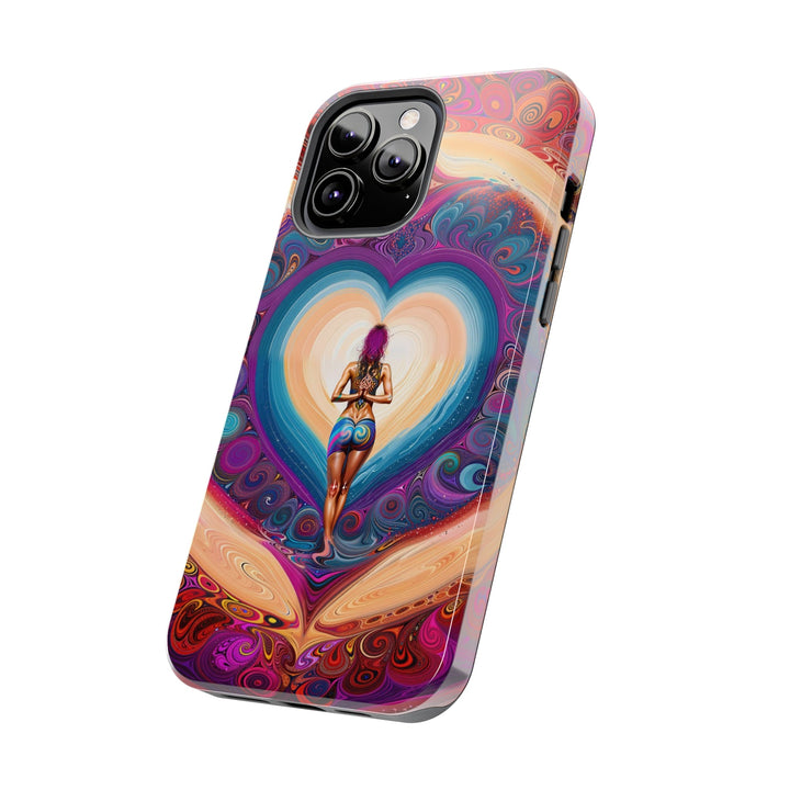 Cosmic Heart Vortex - Tough Phone Case - Phone Case - g(0D·IO) - iPhone 13 Mini - -