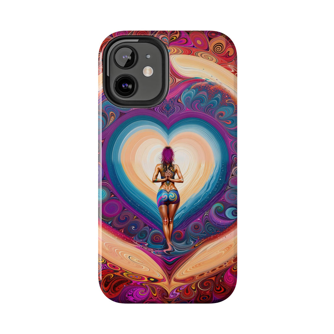 Cosmic Heart Vortex - Tough Phone Case - Phone Case - g(0D·IO) - iPhone 13 Mini - -