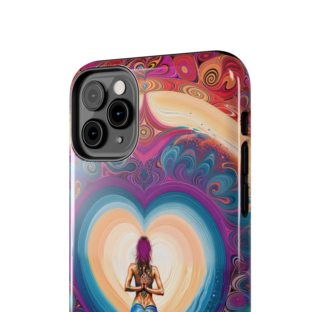 Cosmic Heart Vortex - Tough Phone Case - Phone Case - g(0D·IO) - iPhone 13 Mini - -