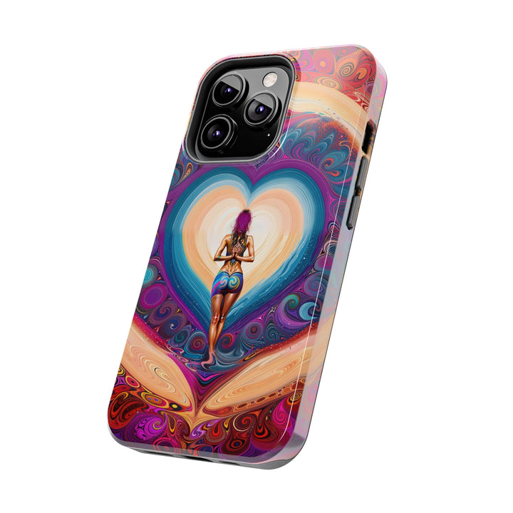 Cosmic Heart Vortex - Tough Phone Case - Phone Case - g(0D·IO) - iPhone 13 Mini - -