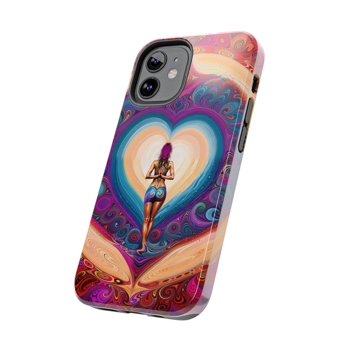 Cosmic Heart Vortex - Tough Phone Case - Phone Case - g(0D·IO) - iPhone 13 Mini - -