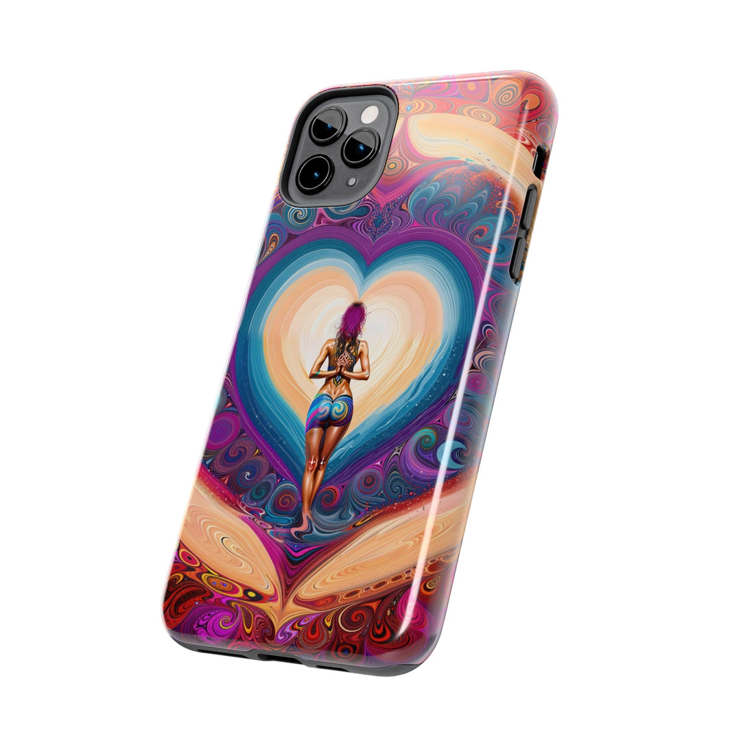 Cosmic Heart Vortex - Tough Phone Case - Phone Case - g(0D·IO) - iPhone 13 Mini - -