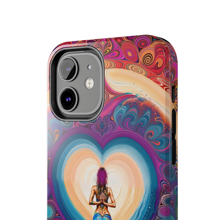 Cosmic Heart Vortex - Tough Phone Case - Phone Case - g(0D·IO) - iPhone 13 Mini - -