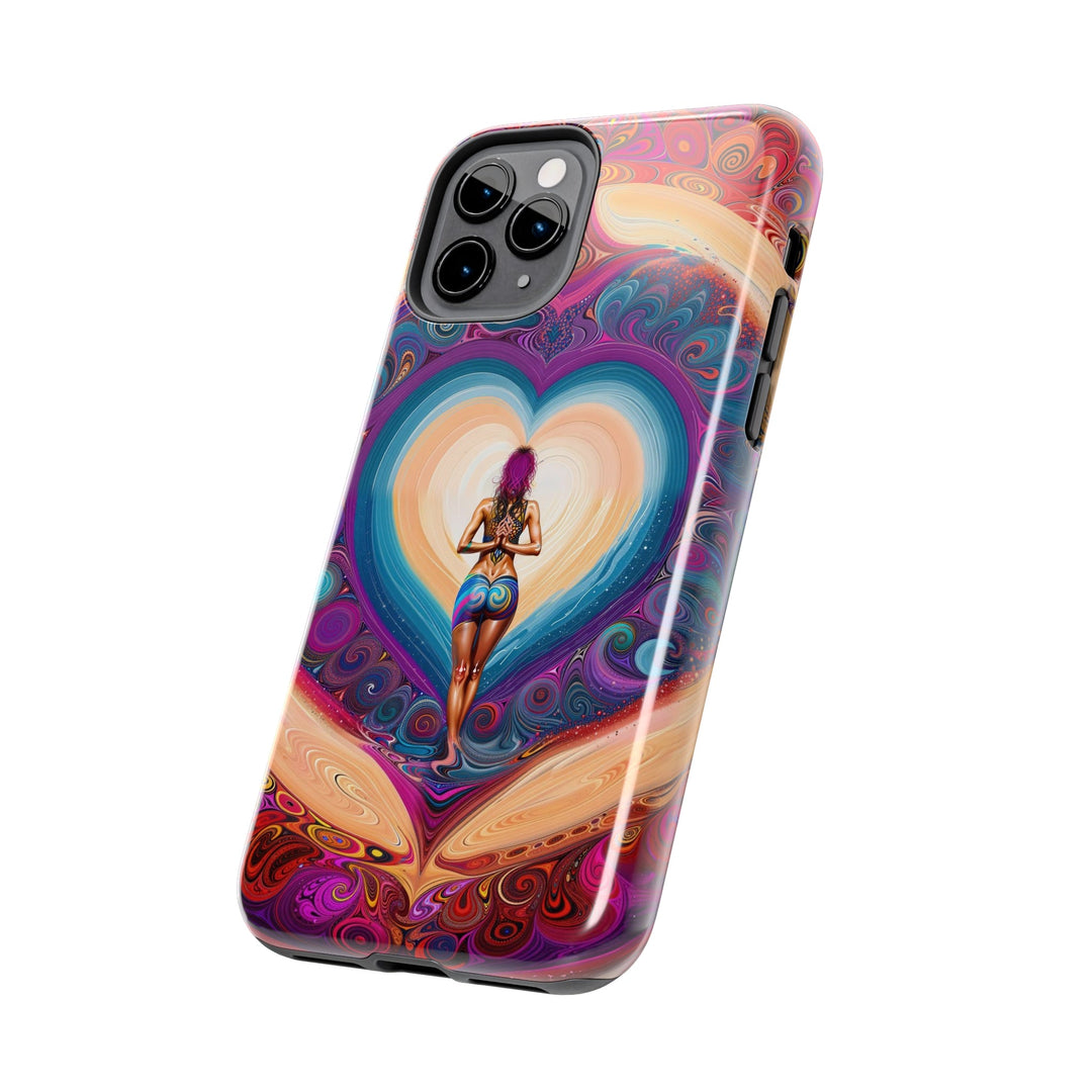 Cosmic Heart Vortex - Tough Phone Case - Phone Case - g(0D·IO) - iPhone 13 Mini - -