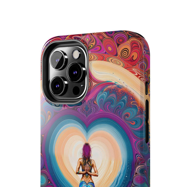 Cosmic Heart Vortex - Tough Phone Case - Phone Case - g(0D·IO) - iPhone 13 Mini - -