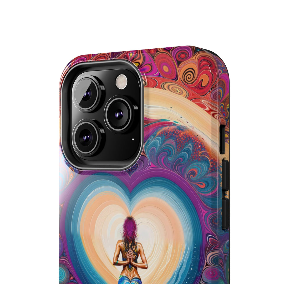 Cosmic Heart Vortex - Tough Phone Case - Phone Case - g(0D·IO) - iPhone 13 Mini - -