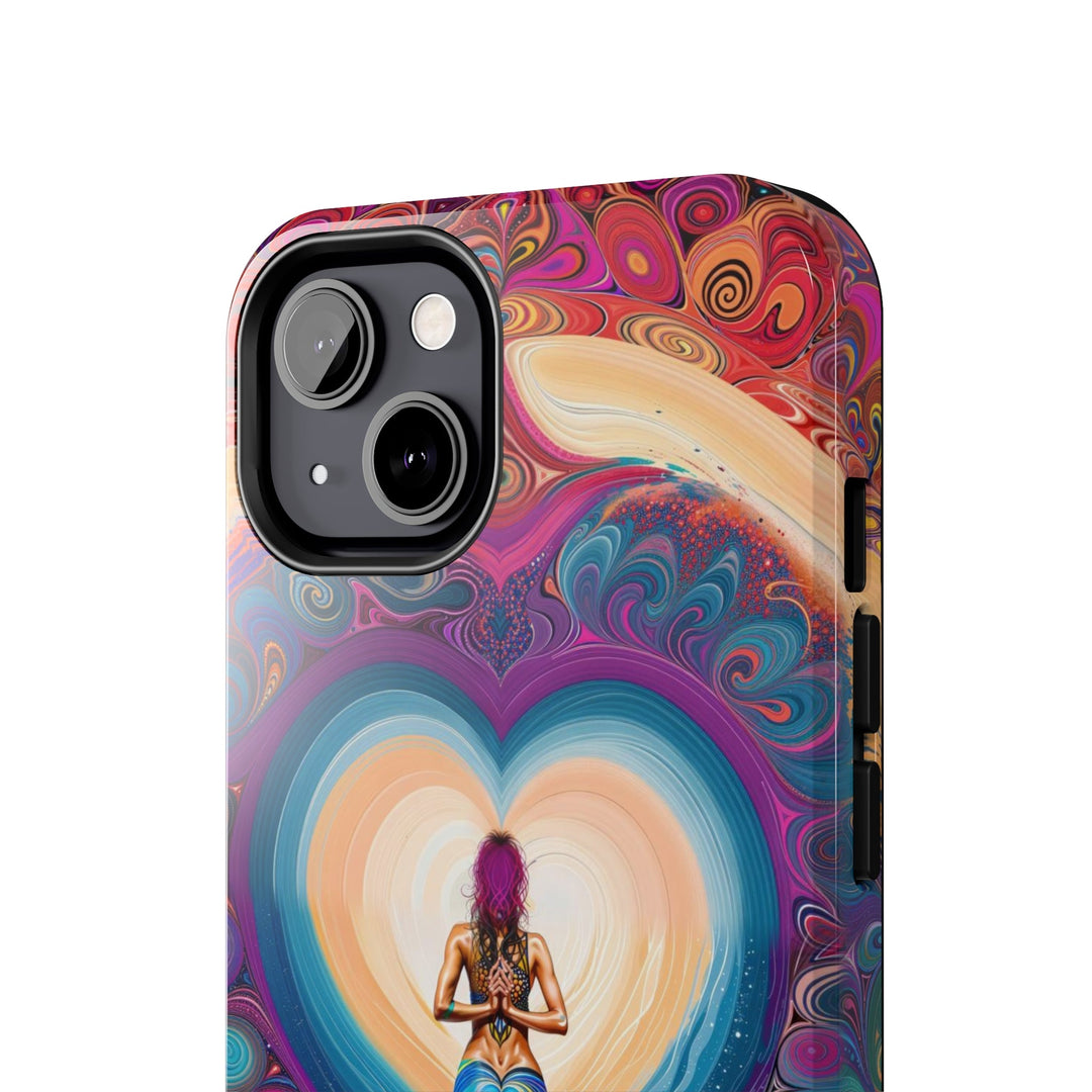 Cosmic Heart Vortex - Tough Phone Case - Phone Case - g(0D·IO) - iPhone 13 Mini - -