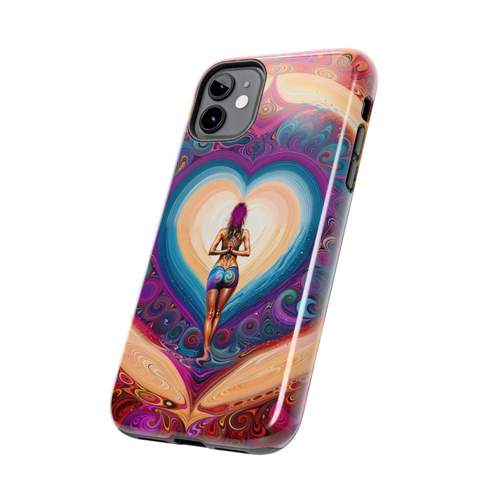 Cosmic Heart Vortex - Tough Phone Case - Phone Case - g(0D·IO) - iPhone 13 Mini - -