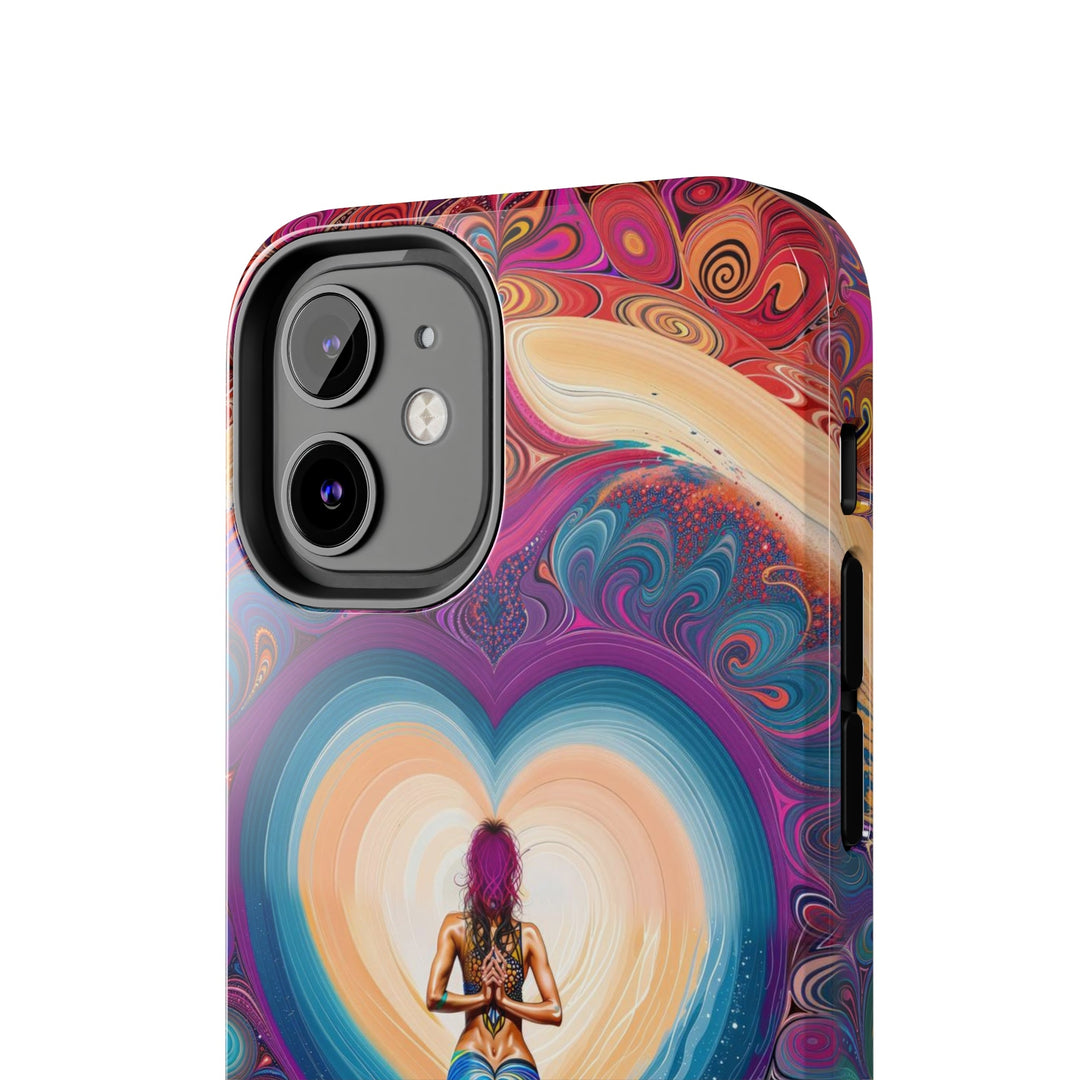 Cosmic Heart Vortex - Tough Phone Case - Phone Case - g(0D·IO) - iPhone 13 Mini - -