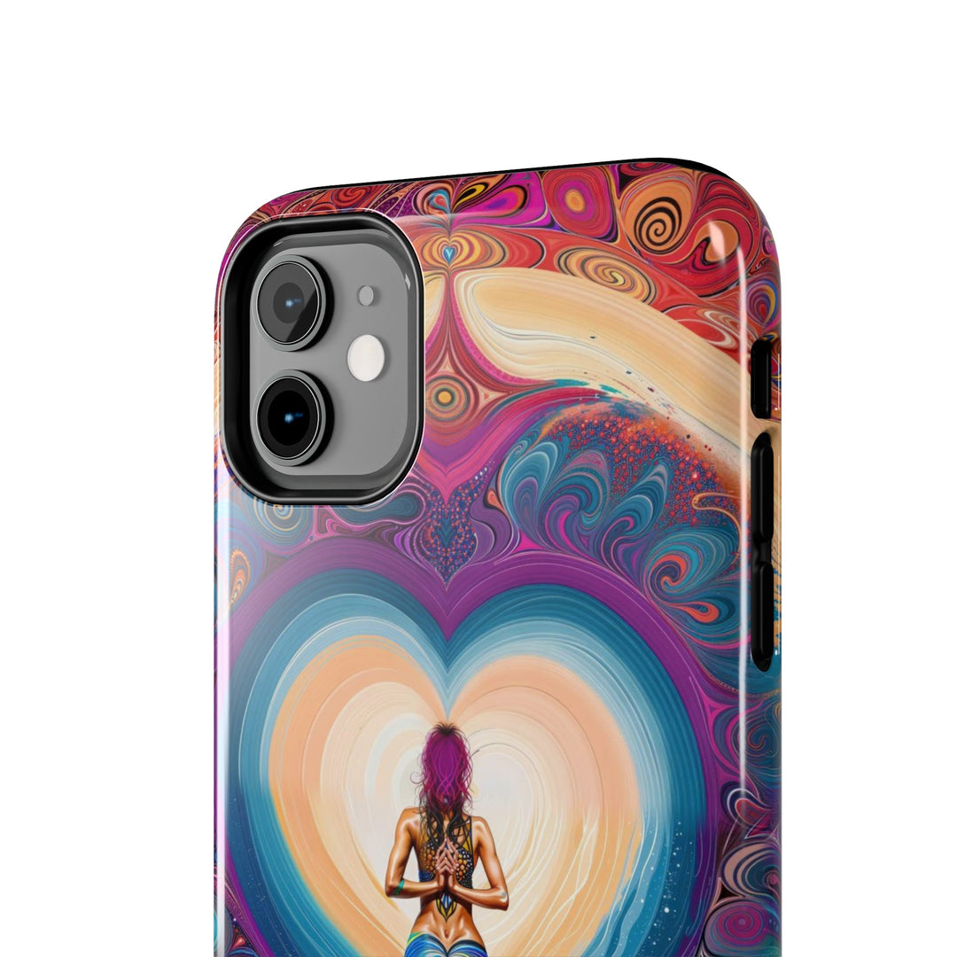 Cosmic Heart Vortex - Tough Phone Case - Phone Case - g(0D·IO) - iPhone 13 Mini - -