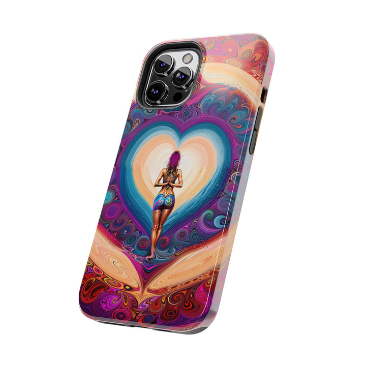 Cosmic Heart Vortex - Tough Phone Case - Phone Case - g(0D·IO) - iPhone 13 Mini - -