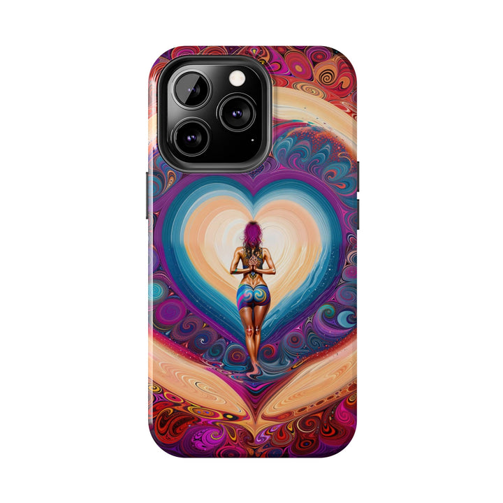 Cosmic Heart Vortex - Tough Phone Case - Phone Case - g(0D·IO) - iPhone 13 Mini - -