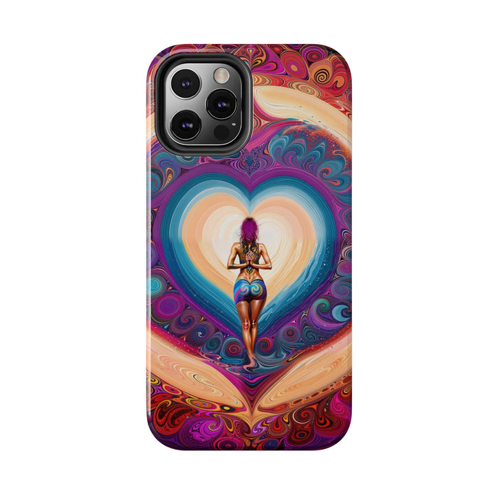 Cosmic Heart Vortex - Tough Phone Case - Phone Case - g(0D·IO) - iPhone 13 Mini - -