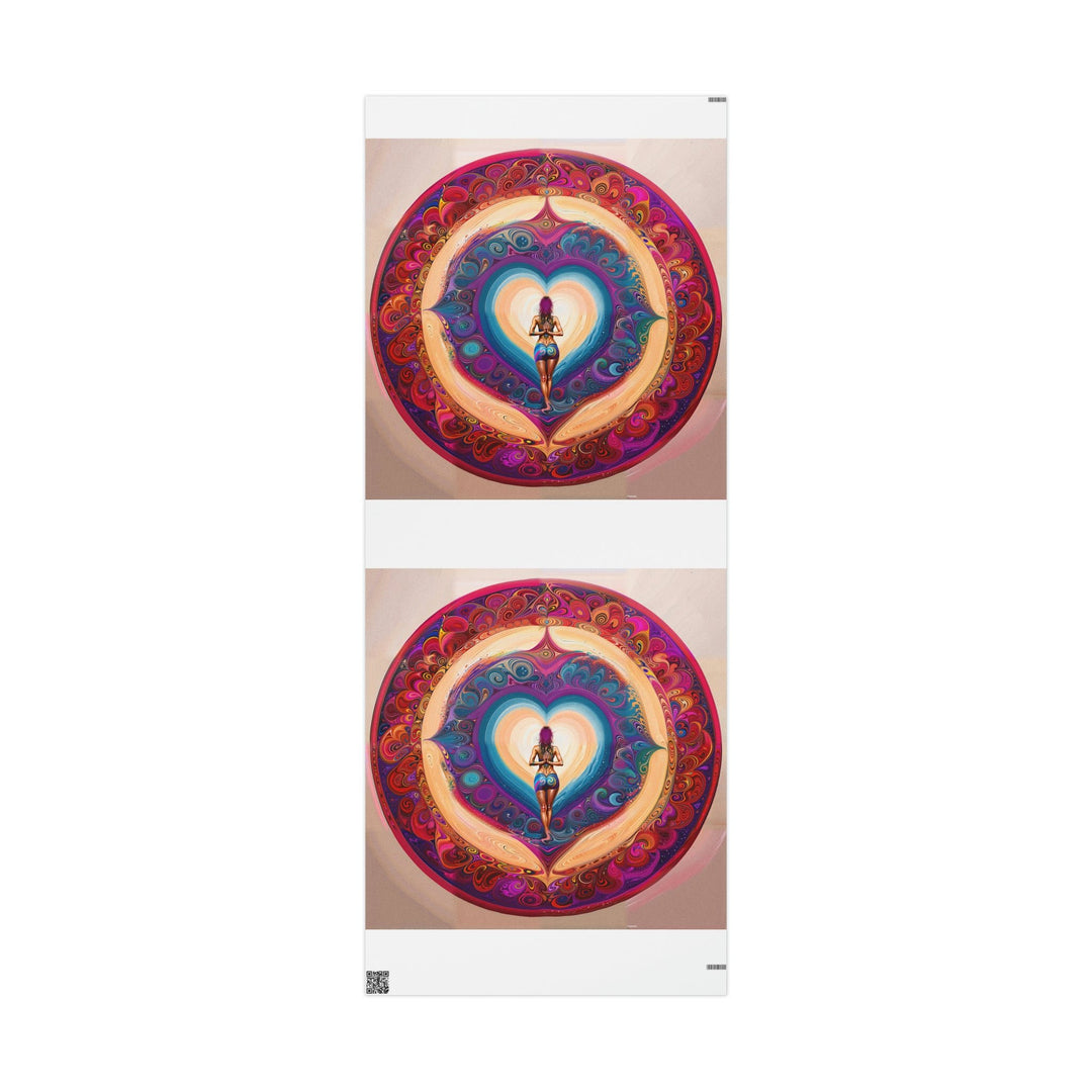 Cosmic Heart Vortex - Wrapping Paper - Home Decor - g(0D·IO) - 30'' x 72'' - Matte -