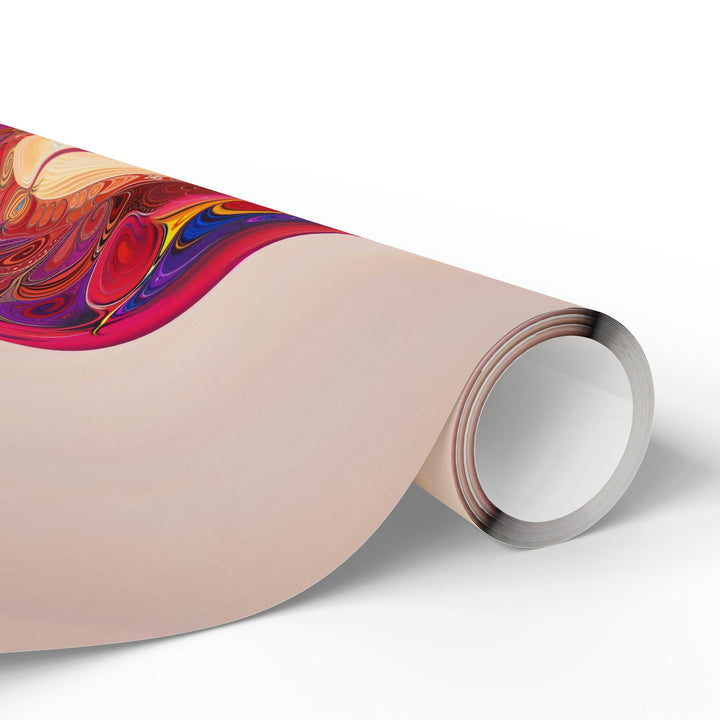 Cosmic Heart Vortex - Wrapping Paper - Home Decor - g(0D·IO) - 30'' x 72'' - Matte -